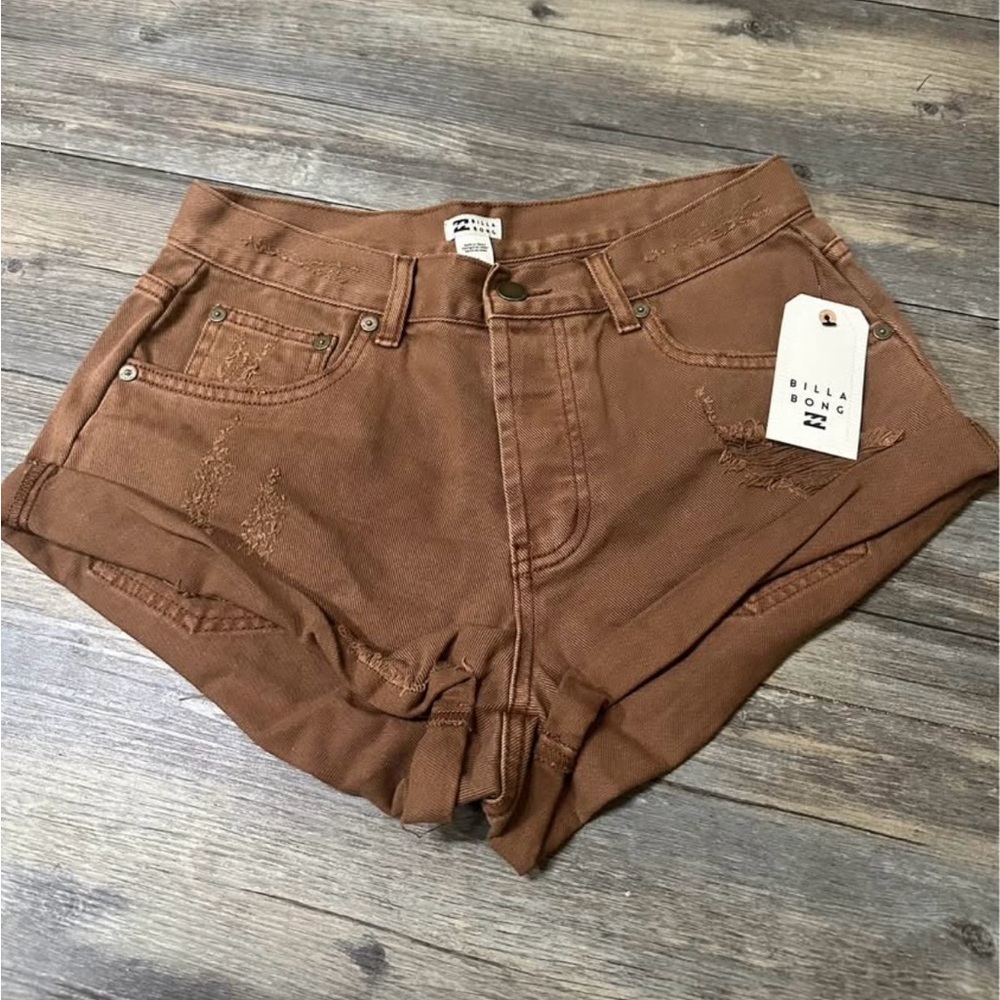 BRAND NEW Billabong Brown Jean Shorts